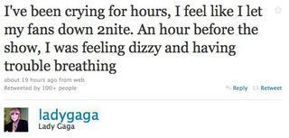 Illustration for article titled Lady Gaga Is "Devastated" Over Canceling Concert